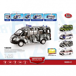 Инерционная машина ОМОН МВД со световыми и звуковыми эффектами (Play Smart, X600-H09003sim) 